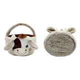 Cow Easter Basket Peluche Muñeca Juguete Navidad Regalo 25cm