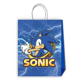 Pack 6 Bolsas De Papel Sorpresa Cumpleaños  Sonic V3