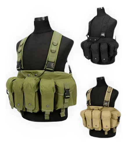 Pechera Porta Cargadores Ak 47 Ma M16 Mayoreo +regalo Pj010