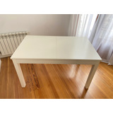 Mesa Extensible Laqueada Blanca 1,40x0,85, ¡impecable!