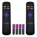 Kit 2 Controle Remoto Philco Ou Britânia Roku Smart Tv 