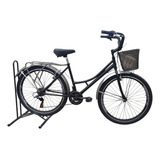 Bicicleta Playera Rin 26 Cambios Shimano 21 Vel Color Negro/gris