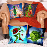 Fundas De Almohada Navideñas How Stole Christmas Grinch, 4 U