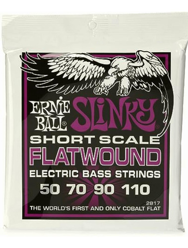 Power Slinky Flatwound Short Scale Electric Bass Strings