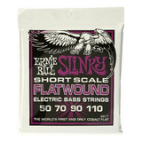 Power Slinky Flatwound Short Scale Electric Bass Strings