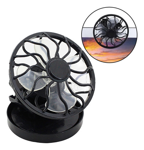 Ventilador De Células Solares Portátil J Con Clip Sun Power