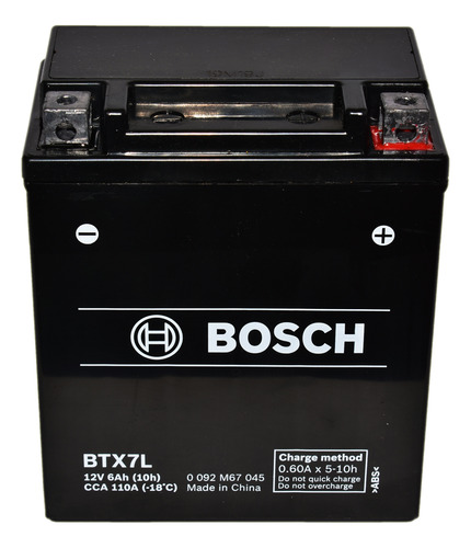 Batería De Moto Bosch Gel Ytx7lbs 12v Medida 114/71/130