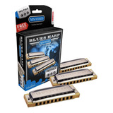 Hohner 3p532bx Ms System Blues Harp Pro Harmonica, Paquete .