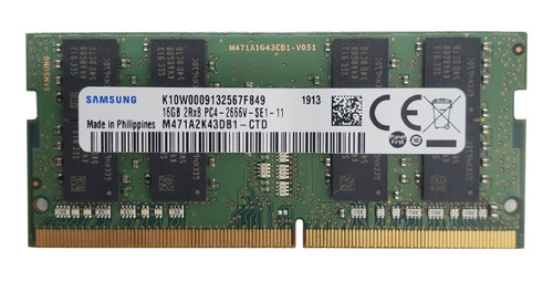 Memoria Note Samsung 16gb 2rx8 Pc4-2666 M471a2k43db1-ctd @