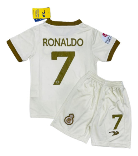 Conjunto Infantil Al Nassr Novo Time Cristiano Ronaldo 2023