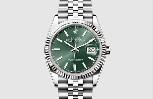 Relógio Rolex Datejust Oyster Caixa/fundo Verde