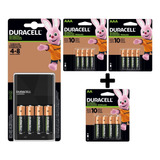 Cargador Duracell Cef1+8 Pilas Aa Recargables 2500mah +8 Aaa