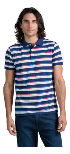 Chomba Polo Algodon Hombre Wrangler Stripes Rayada