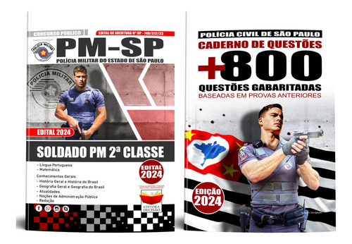 Apostila 2022 + Questões Pm Sp Soldado Pm 2ª Classe 