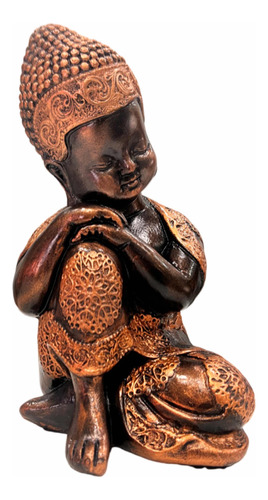 Estátua Estatueta Buda Hindu De Lado Dormindo Decoração 27cm