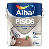 Alba Pisos Antideslizante  4  Lt - Acabado Mate Color Gris Ceniza