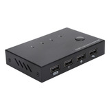 Convertidor Kvm De 4 Entradas Y 4 Salidas, Usb, Múltiples Pu