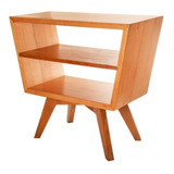 Mesa Lateral Retrô Em 100%madeira - Design Exclusivo