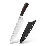 Cuchillo Japonés Profesional Santoku 8 Pulgadas Para Carnes 