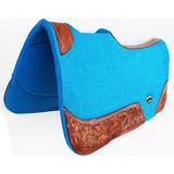 Challenger Horse Saddle Pad Western Contorneado Lana Fieltro