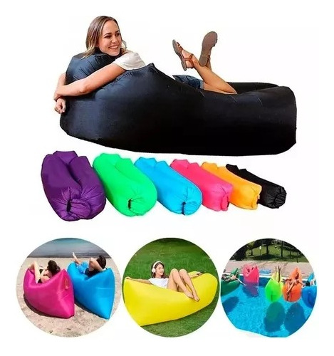 Sofa Sillón Inflable Tumbona Banano Camping Playa