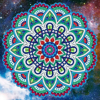 Pintura De Diamante Brilla En La Obscuridad Glow Mandala Zinker | MercadoLibre