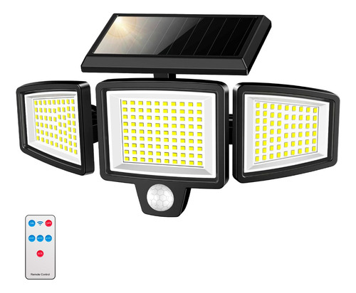 Reflector Luz Solar 210 Led Sensor Movwaterproof Con Control