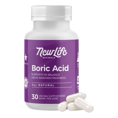  Acido Borico Newlife Naturals 600mg Equilibrio Ph 30pz | MercadoLibre