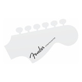 Decal Fender Stratocaster Headstock Guitarra - 8,5cm Cromado