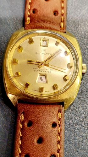 Reloj Bucherer By Rolex Chronometer Automático Plaque Oro