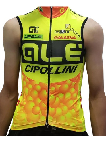 Colete Corta Vento Italiano Equipe Ale Cipollini Original P