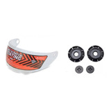 Visor Antiscratch Trans + Kit Mecanismo Casco Rs1 Hawk Tala