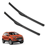 Kit 2 Escobillas Delanteras Flex Goma Ecosport 2012 A 2023