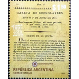 Argentina, Sello Gj 3817 Gazeta Buenos Ayres 2010 Mint L9846