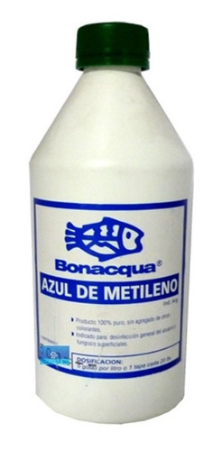 Bonacqua Azul De Metileno 500ml Desinfección Peces Acuario