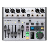 Mesa De Som Digital Behringer Flow 8 Com Bluetooth 8 Canais