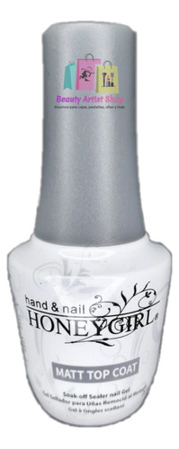 Top Coat Matte Honey Girl 15ml Uñas Permanentes