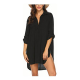 Mujer Traje De Playa Baño Cover Up Bikini Cuello V Blusas 