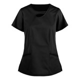 Camiseta De Manga Corta Para Mujer, Cuello En V, Ropa De Tra