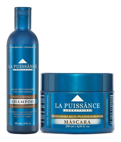 La Puissance Kit Blue Shampoo + Mascara Matizador Azul Local