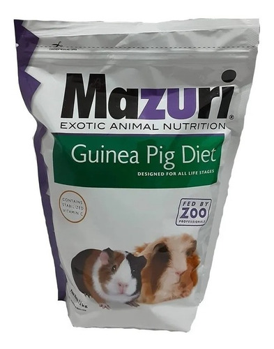 Alimento Guinea Pig Diet Mazuri De 1.3 Kilos Cuyo 