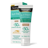 Neutrogena Sun Fresh Derm Care Protector Solar Facial Tono Medio 40g