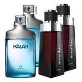 Kit 4 Perfumes Cheiro De Homem Kaiak E Malbec 100ml