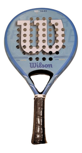 Paleta Padel Wilson Ws Professional Series Superficie Rugosa Color Light Blue Blue Ws 16.24