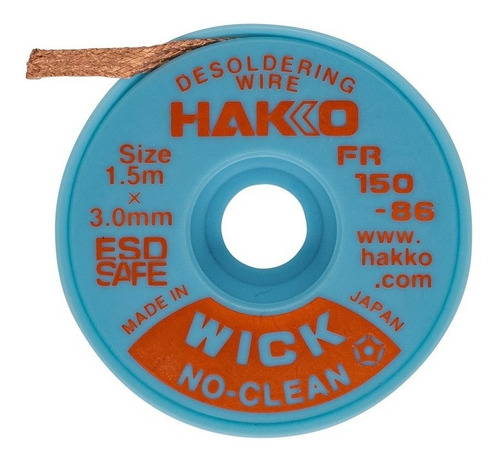 Fita Malha Dessoldadora Wick Hakko 1,5m X 3mm Fr150-86