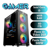 Cpu Gamer I5 16gb Hd 1tb Placa De Vídeo 2gb Fonte Real 500w