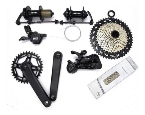 Kit Transmissão Gts 12v Completo Mtb 1x12v Cassete Cambios