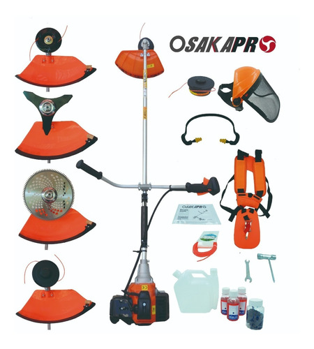 Desbrozadora Profesional 52cc Osaka-pro  Con Kit Accesorios 