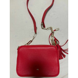 Purificacion Garcia Bolso Crossbody Rojo 100% Original