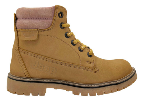 Botas Trabajo Mujer Nobuck Miel Casquillo Piel Jeep 10750